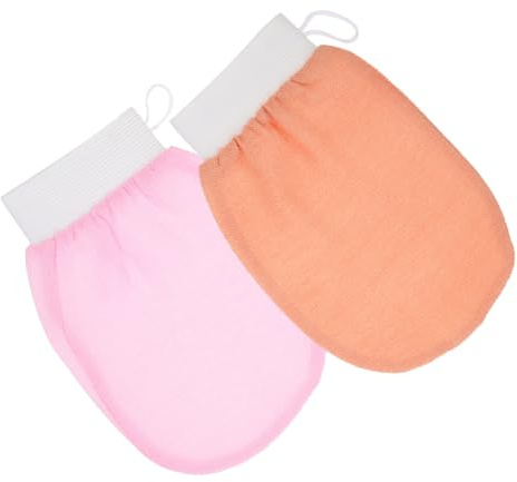 BESPORTBLE 2pcs Bathing Gloves for Girls Exfoliating Shower Gloves Skin Cleaning Supplies for Bathing Routine