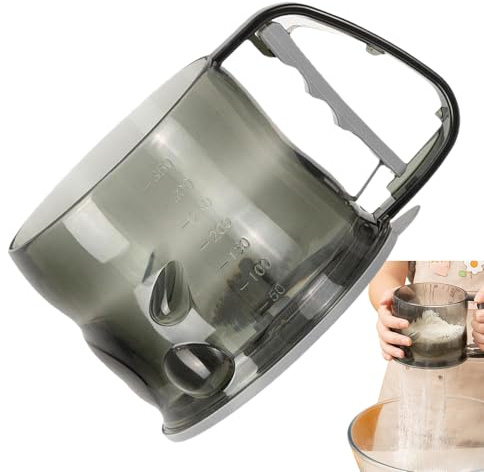 Generico Tamiz para azúcar a – con para un rápido tamizado de azúcar en Polvo, colador de Mano para Polvo de Cocina – para Cocina doméstica, pastelería, cafetería y Tienda