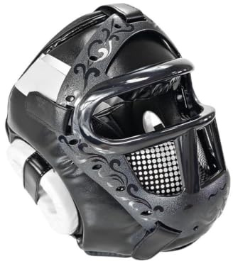 Fxzqgnh Kopfschutz mit Sich Boxhelm mit Gesichtsschutz schnell trocknend Gesichtsschutz für Kampfsportl