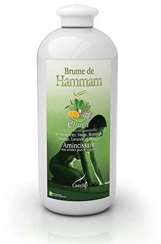 Camylle - Brume de Hammam Elinya - Fragrances à base d'Huiles Essentielles pour Hammams, Bains de Vapeur ou Douches Hammam - Amincissant aux arômes purs et intenses - 1000ml