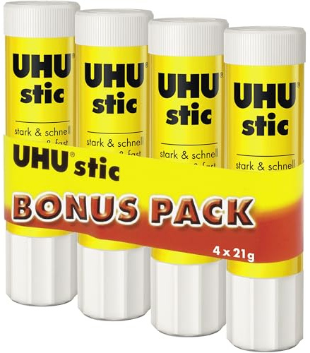 4x MPO UHU Klebestift, 21 (!) g