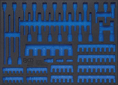 BGS 4017-5 | Werkstattwageneinlage 3/3 | leer | für Art. 4017 | Hartschaum | Länge 408 mm | Breite 567 mm | Höhe 32 mm | geeignet für alle BGS Werkstattwagen
