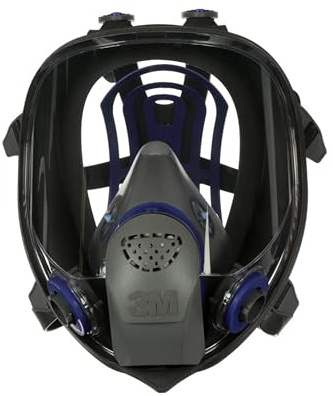 3M Ultimate FX Full Facepiece Reusable Respirator, FF-401, NIOSH, ANSI, Six-Strap Harness for a Secure Comfortable Fit, Cool Flow Valve, Passive Speaking Diaphragm, Small