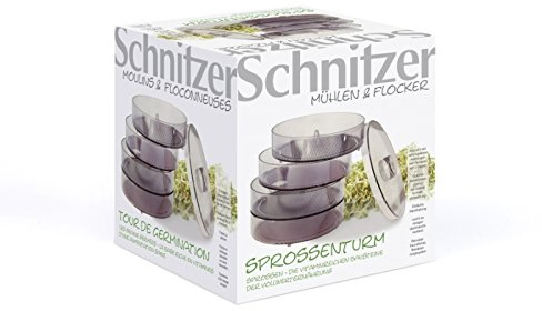 Schnitzer Sprossenturm - 3 Etagen für die Anzucht von Keimlingen und Sprossen