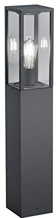Trio Leuchten 401860142 Außen Wegeleuchte Garonne, Aluminium Druckguss, Anthrazit, Ex kl. 1x E27, 80