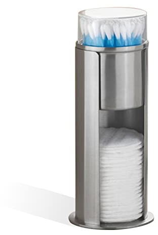 Wattepadspender, Wattepads Aufbewahrung Mit Deckel, Wattepads Wattestäbchen Halter Spender Edelstahl, Wattepadspender Für Baumwolle-fioc, Kosmetik-Organisator, Wattestäbchen-Behälter