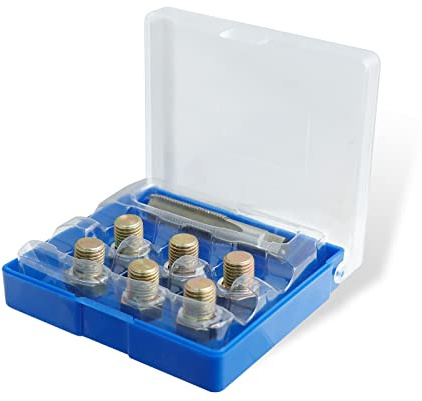 CCLIFE 13tlg Ölablassschraube Reparatur Satz M13 x 1,5 mm Gewinde Reparatu Reparatursatz für Ölablassschraube