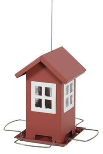 Zolux Vogelfutterhaus mit 4 Fenstern, Terracotta