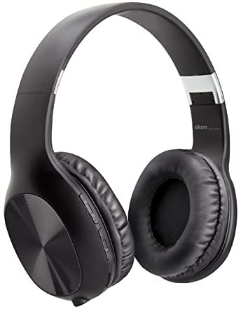 Ekon cuffie bluetooth, over ear, con cavo jack e ricevitore USB, comandi integrati, per TV, laptop, smartphone, PC, tablet