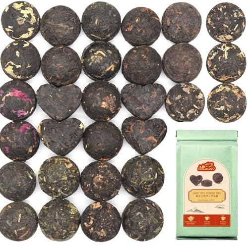 LWXLJMJZC-Thé Pu'er du Yunnan Mini Tuo Cha 30 Pièces (10 Saveurs * 3 Pièces) Thé pu-erh Chine (Fermenté et Non Fermenté)