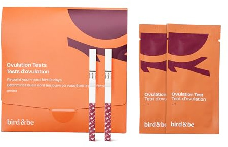bird&be Ovulation Test Strips (LH) | 10 High-Accuracy Predictor Kits | Track Fertile Window & LH Surge | Eco-Friendly Low-Waste Design | Easy Dip & Read Results | TTC Fertility Monitor
