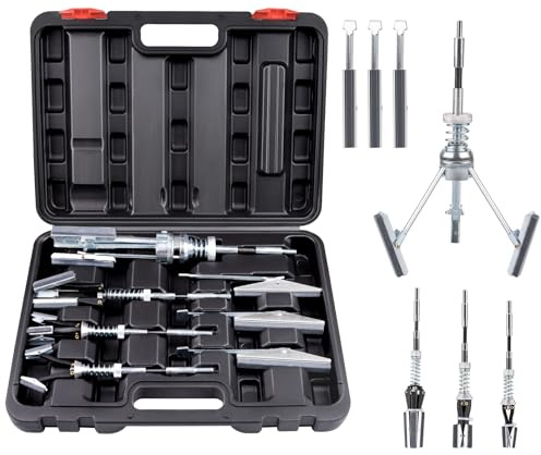 Defabee 7PCS Cylinder Hone Tool Set with Box, Adjustable Engine Cylinder Honing Tool Kit for Sizes 3/4 to 7 Cylinders, with 1-⅛, 3 and 4 Replacement Sanding and Polishing Stones