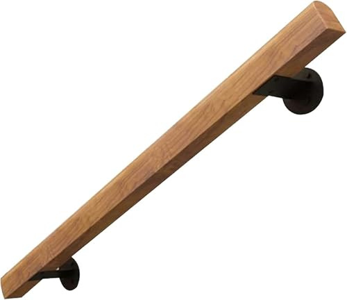 GZYHDC Corrimano in legno per scale interne e gradini esterni, ringhiere in legno per esterni o interni scale balaustra decking ringhiera staffa da parete (dimensioni: 30 cm)