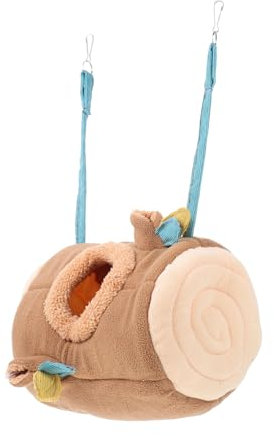 Sosoport Hamster Warmes Nest Baumwoll Schlafbett Kleines Haustier Bett Zuckergleiternest Haustier Stump Nest Hamsternest
