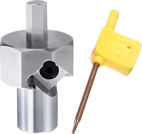 Bench Dog Hole Chamfer Reamer Tool,Woodworking Workbench Dog Hole Chamfer Reamer Tool T10 Alloy Blade 9mm Hex Shank Dog Holes Polished Finish Tool for Standard Electric Drills (20mm)