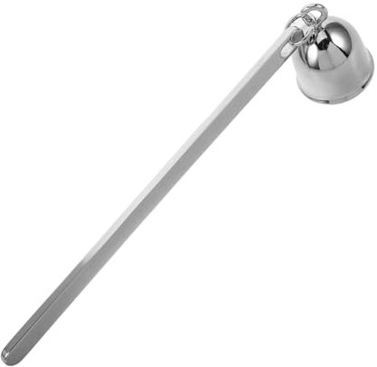 TOPBATHY Stainless Steel Candle Snuffer Long Handle Wick Flame Snuffer for Jar Candles Safe Use Retro Decorative Tool