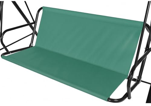 Gemsaya Ersatz-Schaukel Sitzbezug für Hollywoodschaukel, Wasserdicht & Reißfest Sitzbezüge für Gartenschaukel, Außenbereich Abdeckung für Gartenstuhl, 2 und 3 Sitzer (Grün, 148 x 50 x 50 cm)