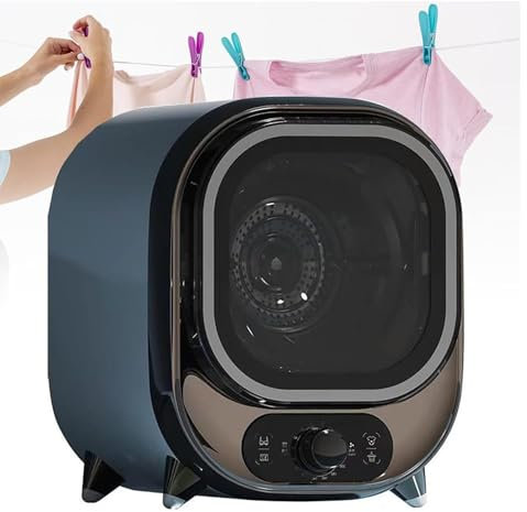 Condenser Tumble Dryer 0.8kg Load Capacity - Portable Mini Spin Dryer for Wall Mount or Countertop - Small & Efficient 5kg Capacity