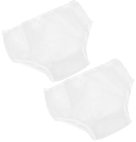Ipetboom 2stücke Wiederverwendbare Wasserdichte Windelhose Für Erwachsene Aus Weichem Eva Material Waschbar Auslaufsicher Geeignet Für Senioren Behinderte Und Bettlägerige Patienten Weiß