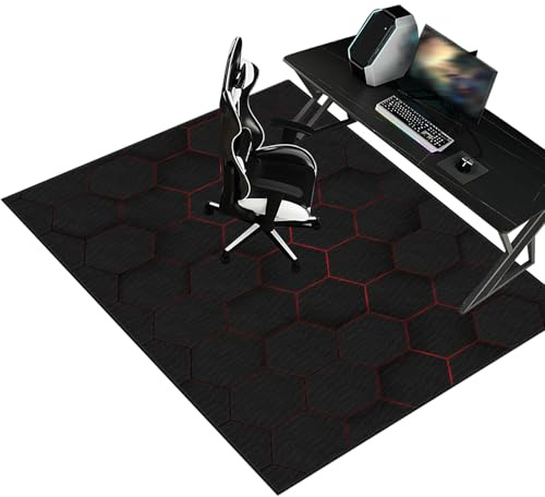 Schreibtischstuhl Unterlage Bürostuhlunterlage Bodenschutzmatte Gaming Bürostuhl Stuhlmatten Schutzmatte für Teppichböden Bodenmatte Stuhlunterlage Gaming Stuhl Unterlage Stuhlunterlage 70 x 120 cm
