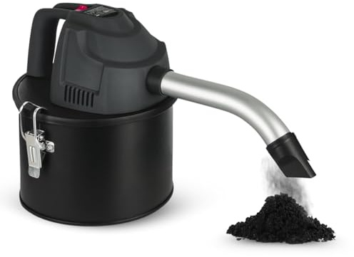 PALUPLUS Aspiracenere con Filtro HEPA, Mini Aspiratore con Bocchetta in Alluminio da 23 cm, per Pulizia Camini, Stufe a Pellet e BBQ, Potenza 600W -350M -2,14 (4 Litri)