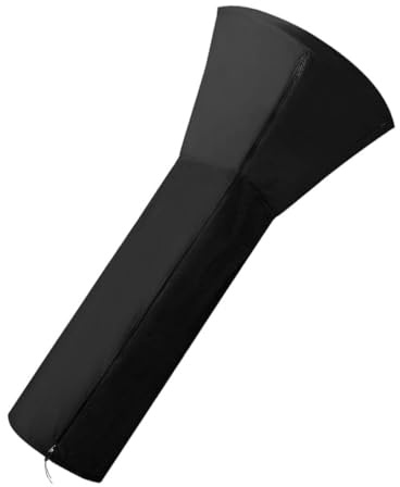 Gadpiparty Housse Chauffage Terrasse Ronde Imperméable avec Fermeture Éclair Protection Extérieure Résistante Aux Intempéries et UV Bâche Anti-poussière et Coupe-vent pour Chauffe-patio