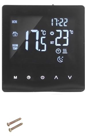 Thermostat Radiateur Électrique Programmable Connecté, Écran Tactile LCD, Contrôleur de Chauffage au Sol AC 90-240V – Économie d’Énergie, Contrôle Intelligent, Usage Résidentiel (Camerha et fidèle)