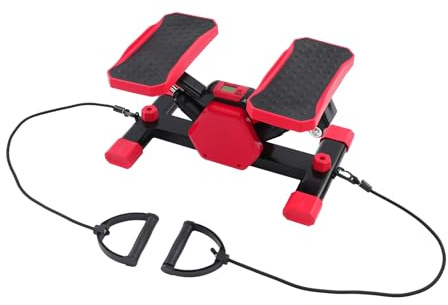 Bärbar pedaltränare med LCD, lastkapacitet 150 kg fotpedalträningsutrustning | Viskande tyst bentränare med 80 cm draglinor, arm och bentränare för kontorsarbetare och äldre