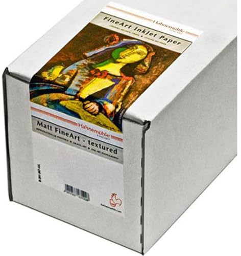 Hahnemühle 10643122 Digital FineArt German Etching Papier, 310 g/m², 17 Zoll Rolle, 432 mm x 12 m, weiß