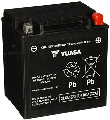 Yuasa YUAM7230L YIX30L Factory Activated YIX High Performance AGM Battery