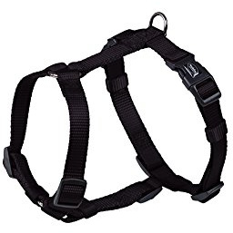 Nobby Classic Geschirr, schwarz, S-M, Brust: 30/50 cm, B: 15 mm