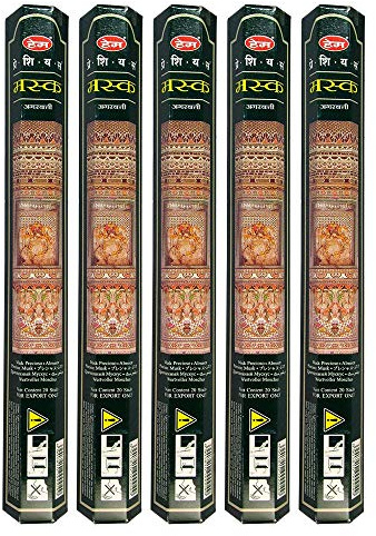 HEM Precious Musk Räucherstäbchen, 100 Stück (5 x 20 Stäbchen)