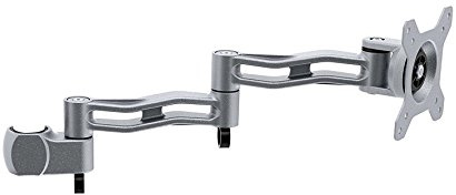 Duronic Spare Arm Set DML5 SR | Whole DM35 Arm with VESA Head | Compatible with All Monitor Desk Mounts & Poles | SILVER | Aluminium | 18x4cm each | Use to Extend DM351, DM352, DM353, DM354