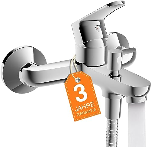 EISL NI023CALCR Claudio NI023CALCR-Miscelatore per Vasca da Bagno, con doccetta e deviatore, Miscelatore monocomando, Finitura cromata