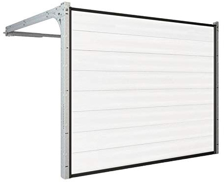 HORI Garagentor mit Antrieb und Handsender I Sektionaltor gedämmt I viele Größen wählbar I Woodgrain I M-Sicke - Weiß RAL 7016,RAL 9016 - Größe 2750 mm x 2250 mm
