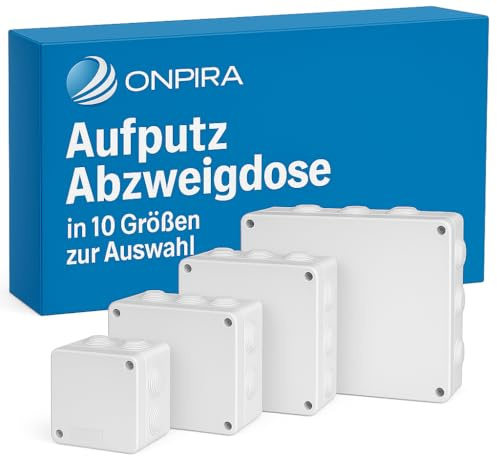 Onpira® Aufputz Abzweigdose, Verteilerdose in 10 Größen zum auswählen (400x350x120mm)