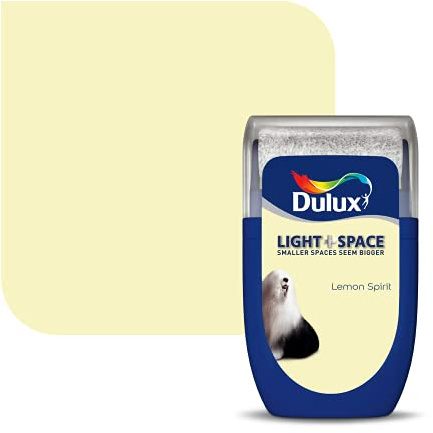 Dulux Light & Space Tester Paint, Lemon Spirit, 30 ml