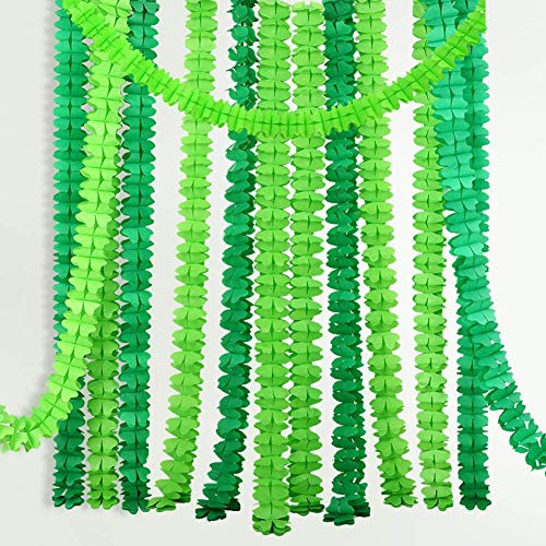 ENTHUR Party Dekoration Set, 6 pcs hängenden Garland vierblättrige Seidenpapier Blume, für Abschlussfeier, Geburtstag, Hochzeit Party Dekoration