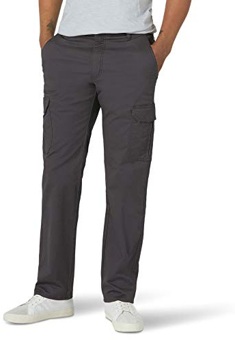 Lee Herr Extreme Motion Twill Cargo Byxa, Träkol, 34W x 30L