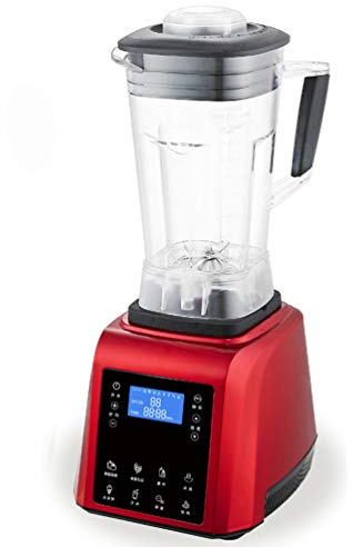 Frullatore Professionale, Frullatore Tritatutto Multifunzione Frullatore Smoothie Elettrico Portatile Frullatore Per Alimenti Frullatore Frutta 45000RPM 2200W,Rosso