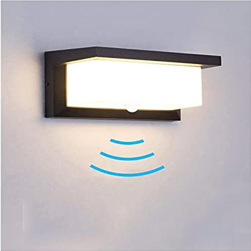 Elitlife Wandleuchte Innen/Aussen - 18W LED Wandlampe Bewegungsmelder Außenleuchte IP65 Wasserdichte Led Wandlampe Innen/Außen für Garten Flur Weg Veranda, Warmweiß