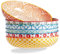 ONEMORE Suppenteller Porzellan, 1065 ml Suppenschalen 6er Set, Servierplatte, RamenSchalen für Nudeln, Salat, Suppe, Haferflocken, Leuchtende Farben