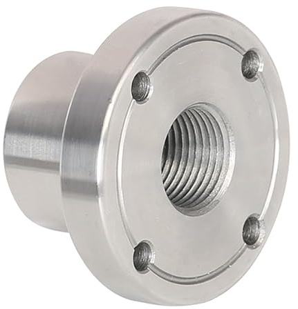 VINWOX 2 Wood Lathe Steel Faceplate, 3/4”x16TPI Spindle Thread Woodworking Machine Chuck Face Plate