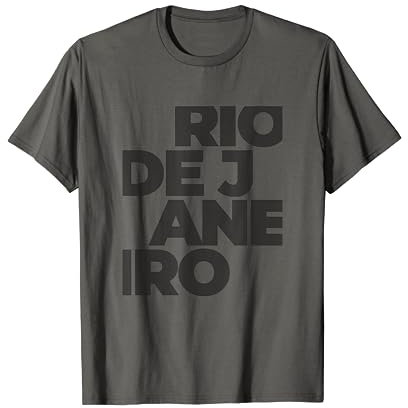 Rio de Janeiro Großer Text T-Shirt
