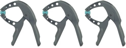 wolfcraft 3625000 Pince ressort confort FZH 30 mm Noir (Lot de 3)