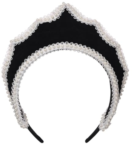 BPURB Anne Boleyn Hut für Damen Tudor Elizabethan Kopfbedeckung Renaissance Königin Krönchen Stirnband