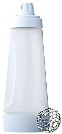 Blandoom Hand Batter Dispenser Batter Mixer Bottle Cupcake Pancake Crepe Batter Dispenser Mini Hand Held Mixer (Clear, One Size)