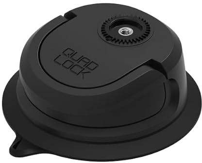 Quad Lock 360 Base - Suction Base, Repositionable & Lever-Actuated, Multi-Surface & Temperature Resistant, Ideal for Vehicles & Outdoor Use