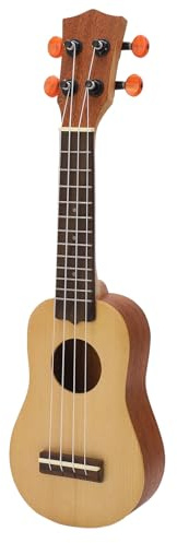 XHTLLO 16 Zoll Ukulele Aus Fichtenholz, 4 Saitige Konzert Ukulele mit Angenehmem Klang, Mini Saiteninstrument für Anfänger und Profis