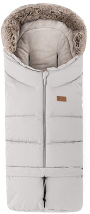 Petite&Mars Fußsack für Kinderwagen Fusak 4v1 Arctic * Winterfußsack für Kinderwagen, Buggy und Autositz * Warrm * Wasserdicht * Winddicht (Champagne Shower)
